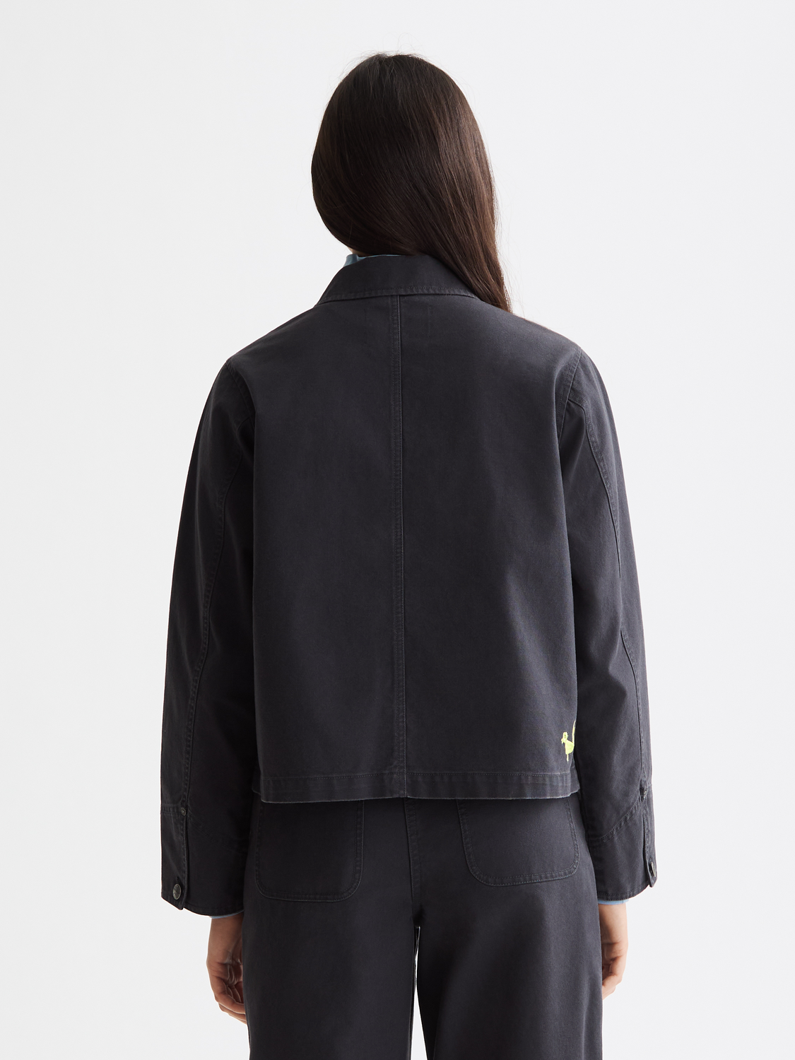 Washed workwear jacket