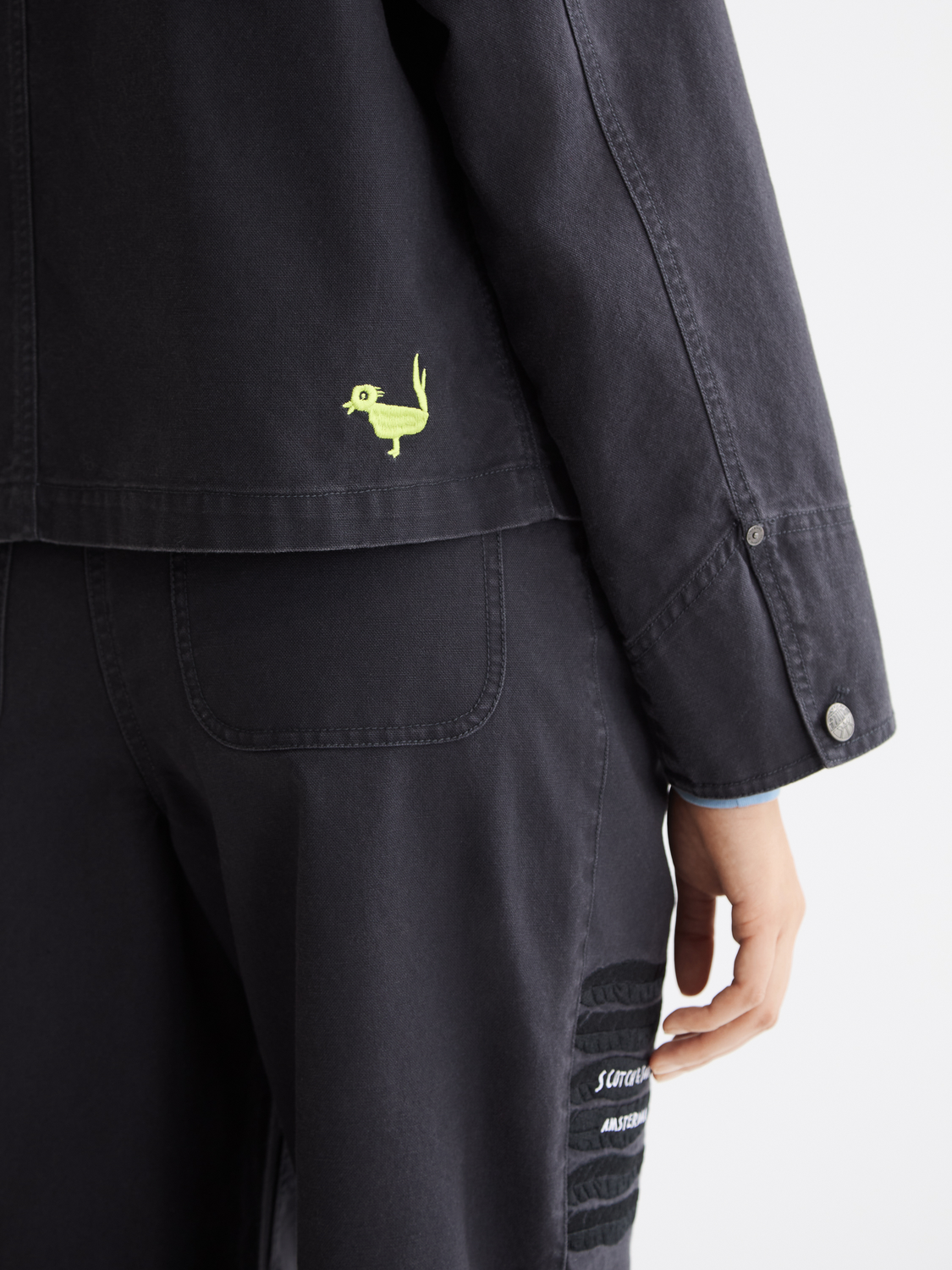 Washed workwear jacket