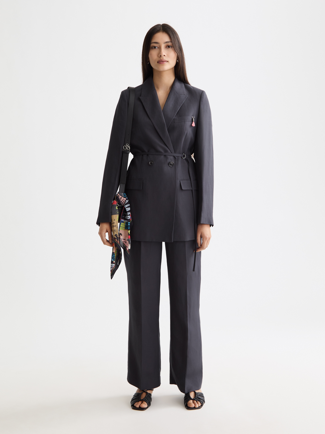 belted blazer