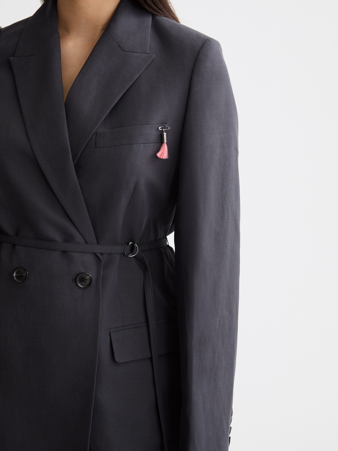 belted blazer