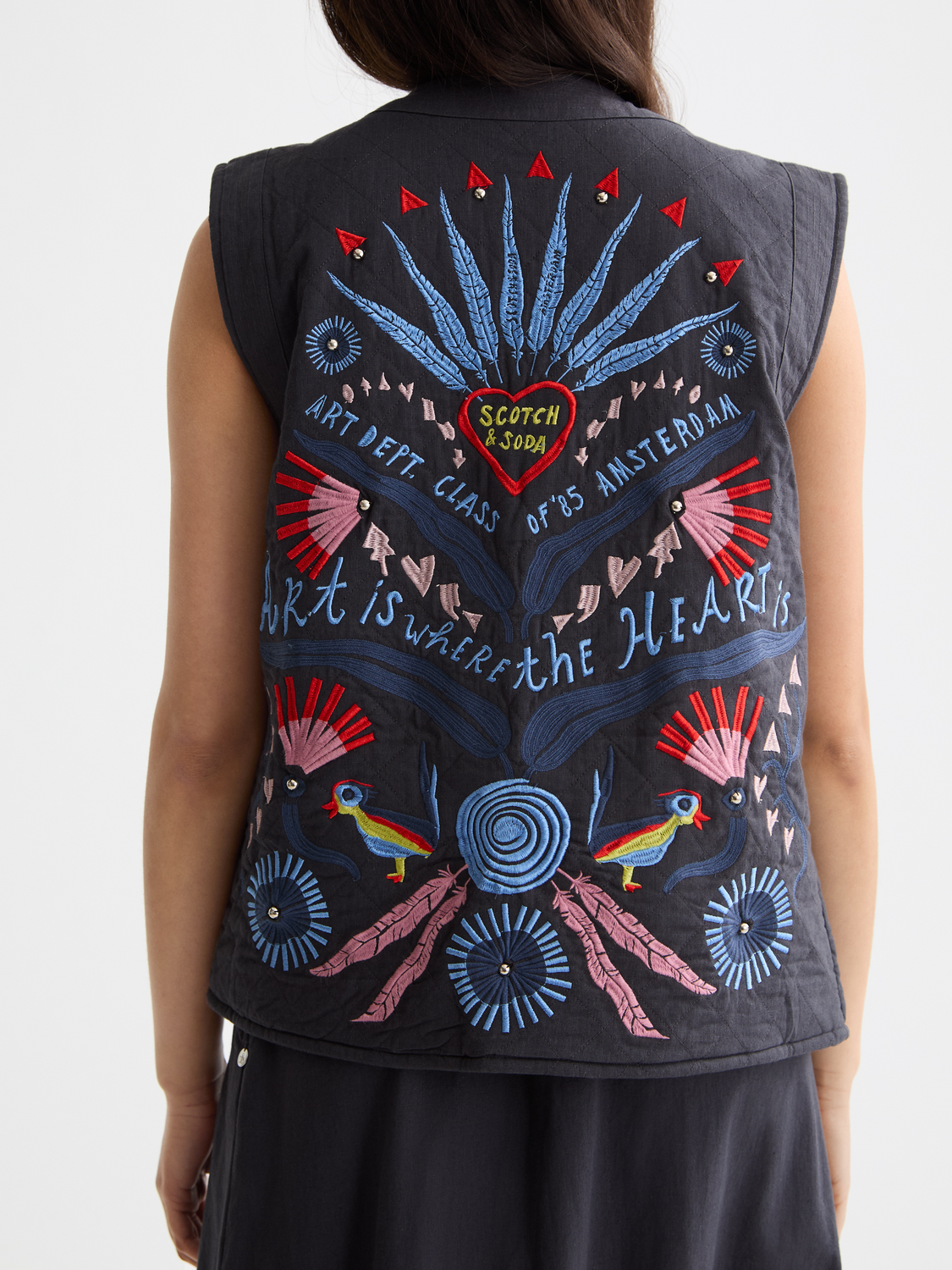 Embroidered gilet