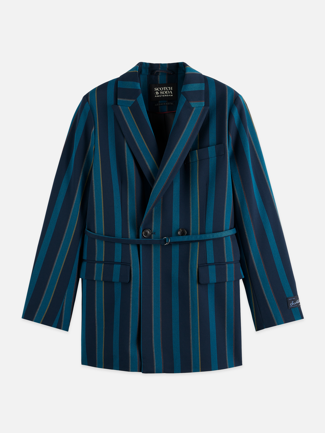Blanket stripe blazer