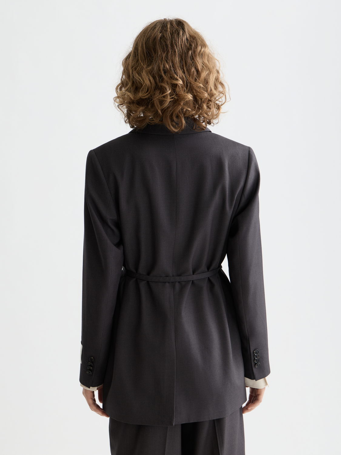 Essentials TROPICAL WOOL BOYFRIEND BLAZER