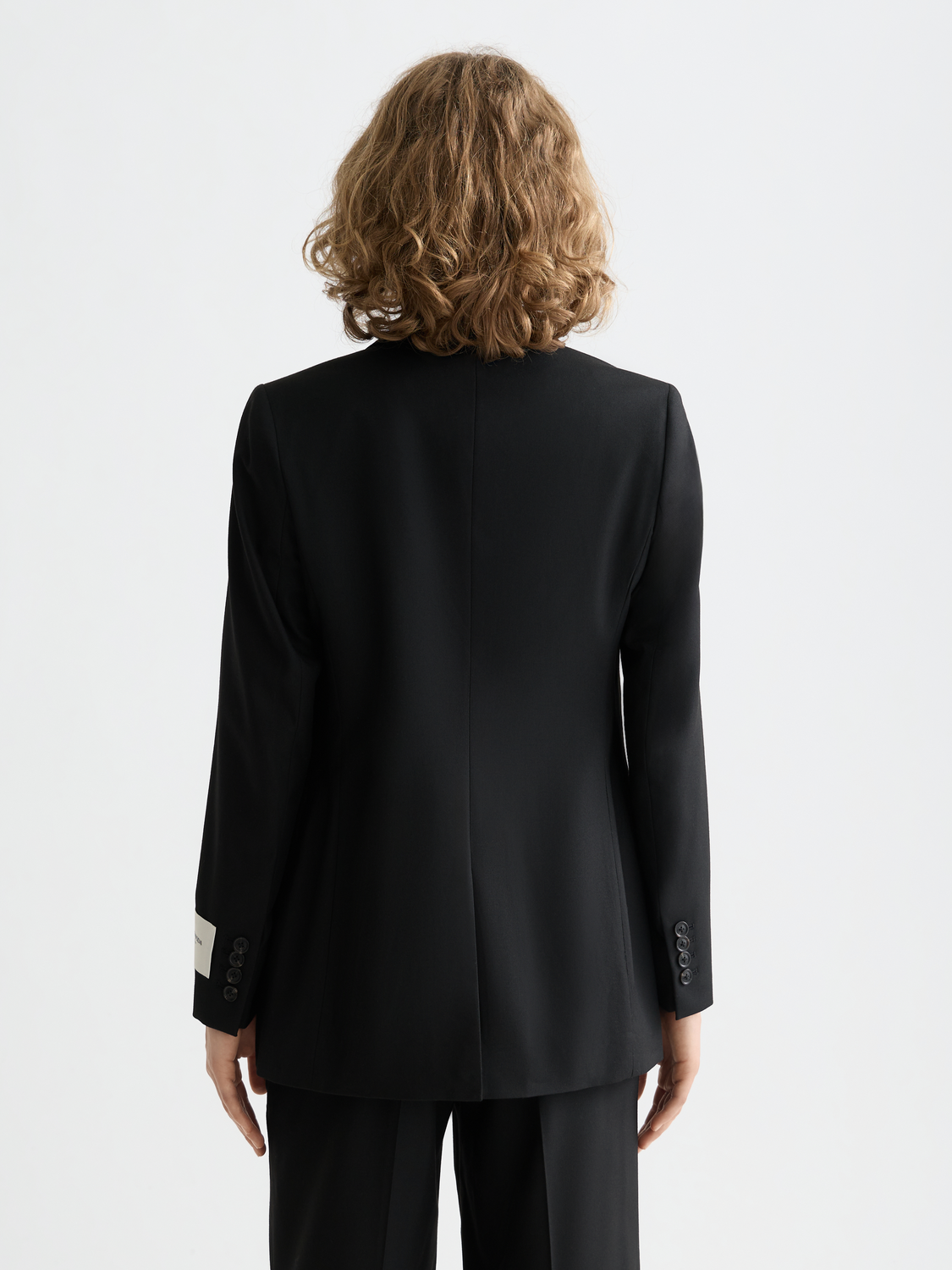 Essentials fitted blazer - BLACK