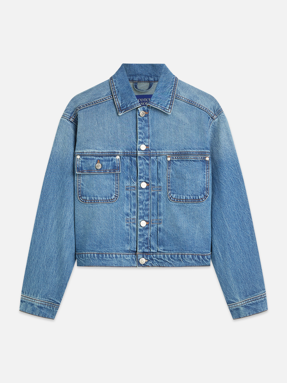 Denim trucker jacket