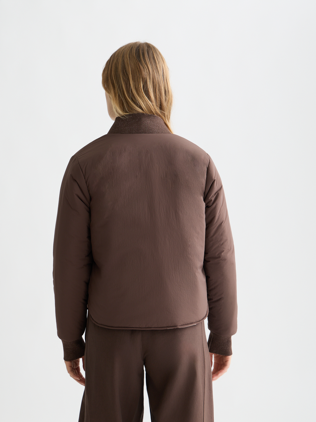 Reversible bomber jacket