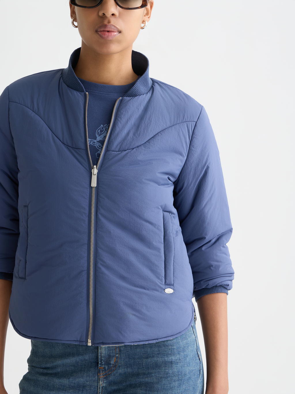 Reversible bomber jacket