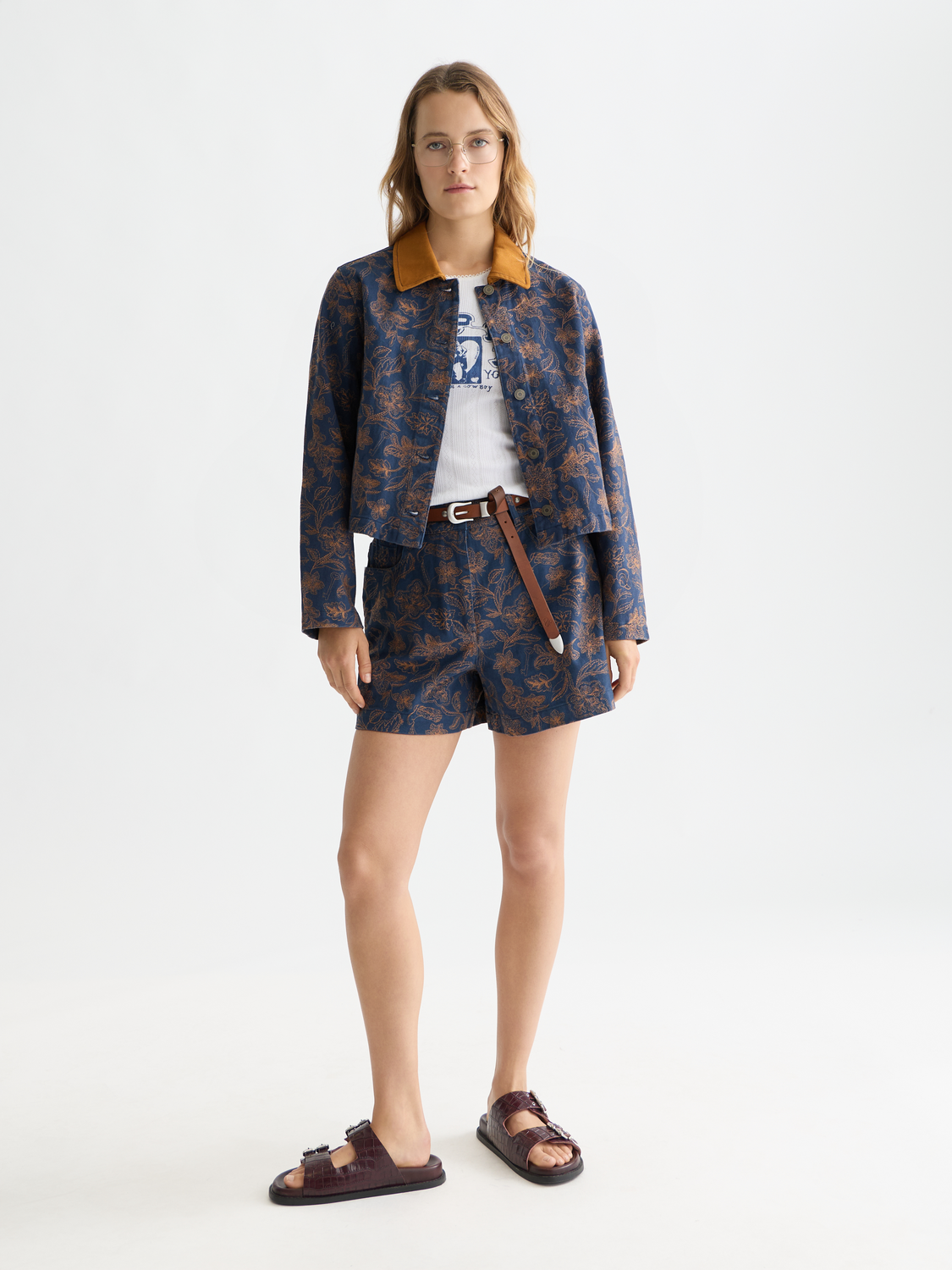 Embroidered cotton jacket