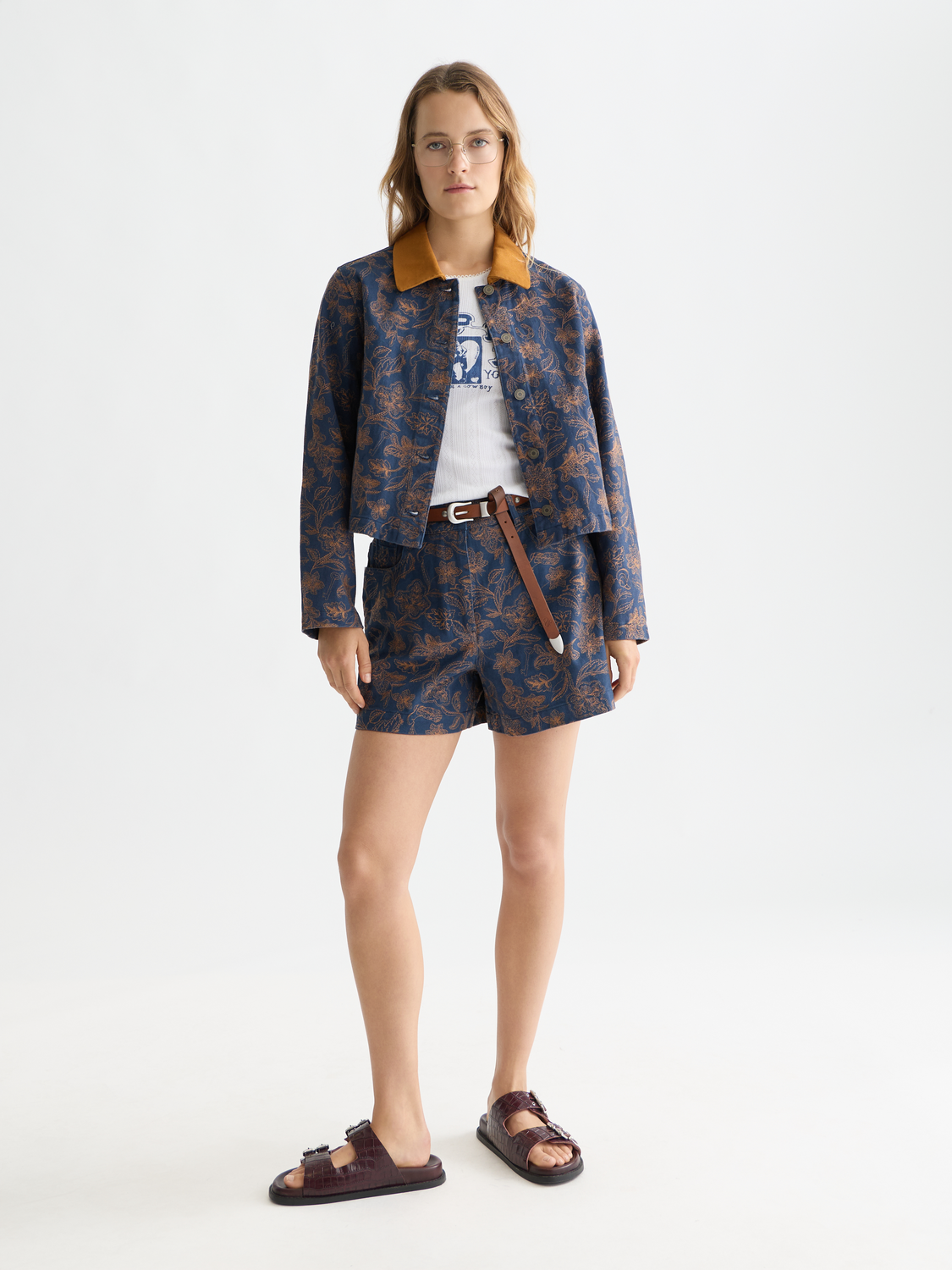 Embroidered cotton jacket