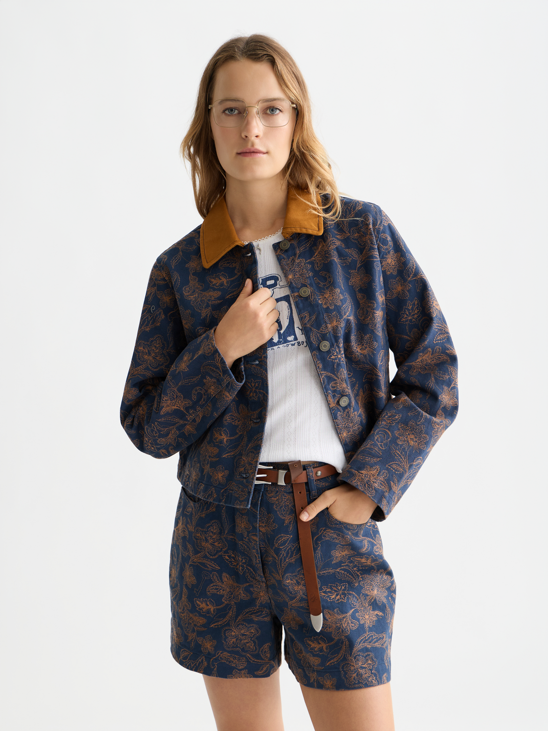 Embroidered cotton jacket