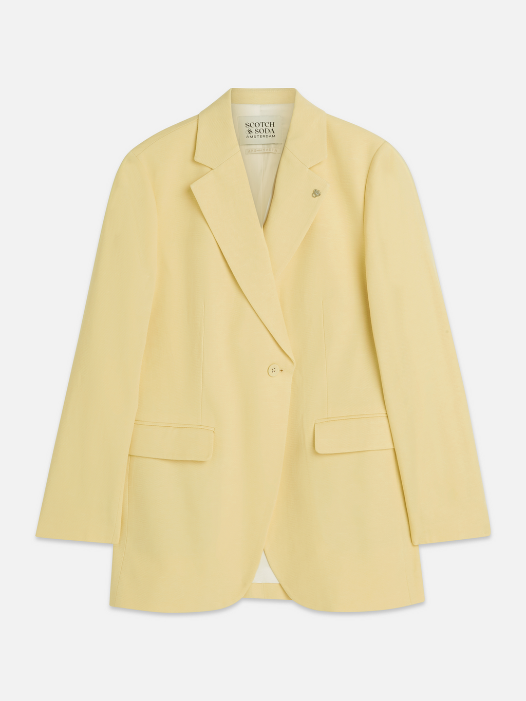 Relaxed single breasted blazer