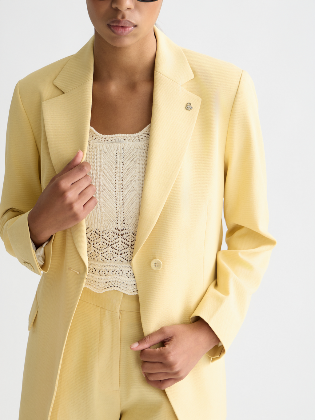 Relaxed single breasted blazer