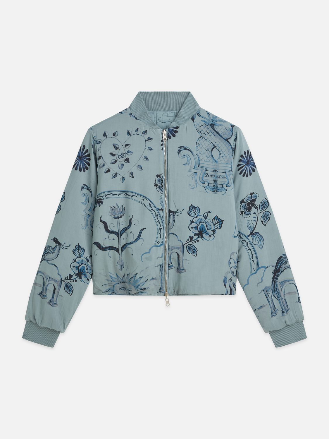 Scotch & Soda x Royal Delft Quilted Reversible Jacket