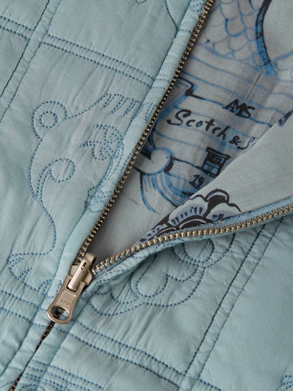 Scotch & Soda x Royal Delft Quilted Reversible Jacket