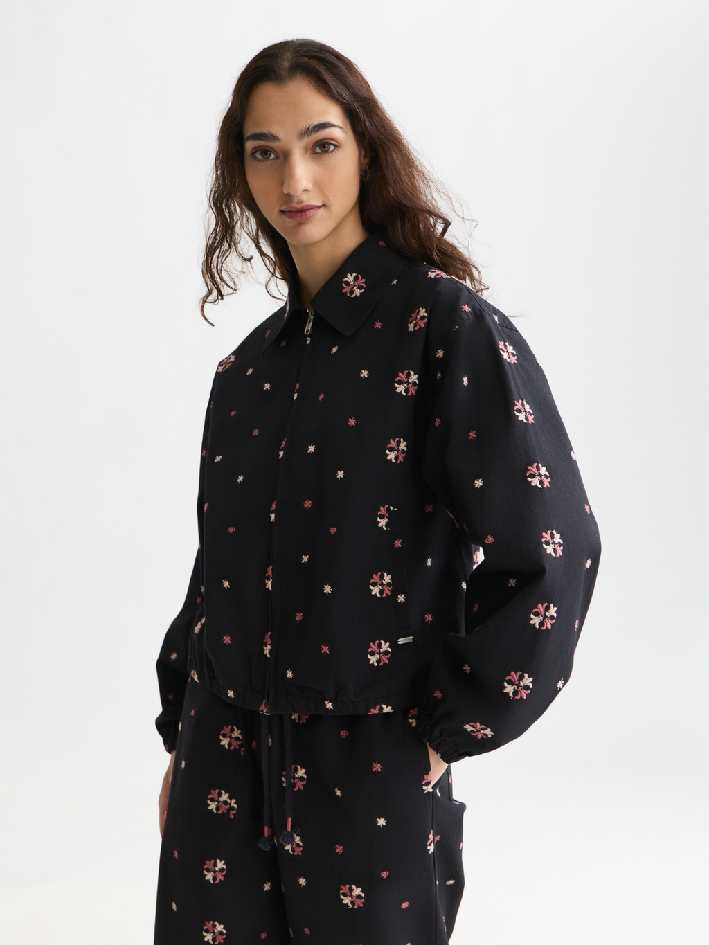 Embroidered cotton jacket