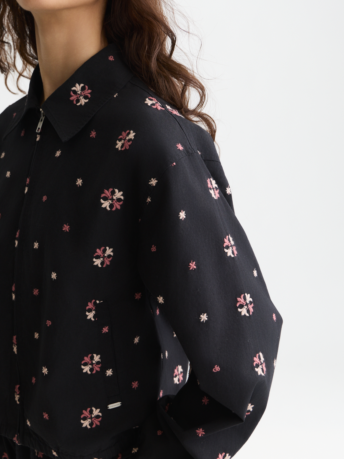 Embroidered cotton jacket