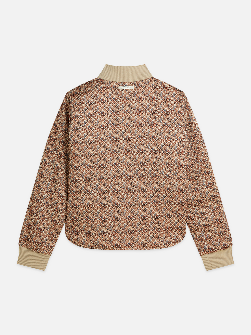 Quilted reversible bomber
