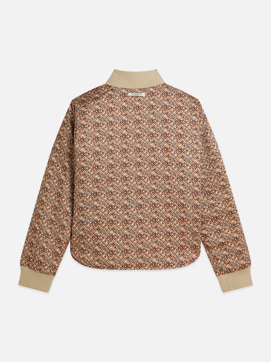 Quilted reversible bomber