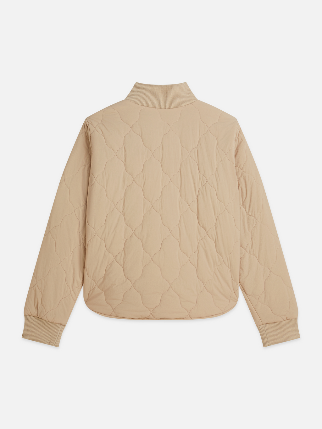 Quilted reversible bomber