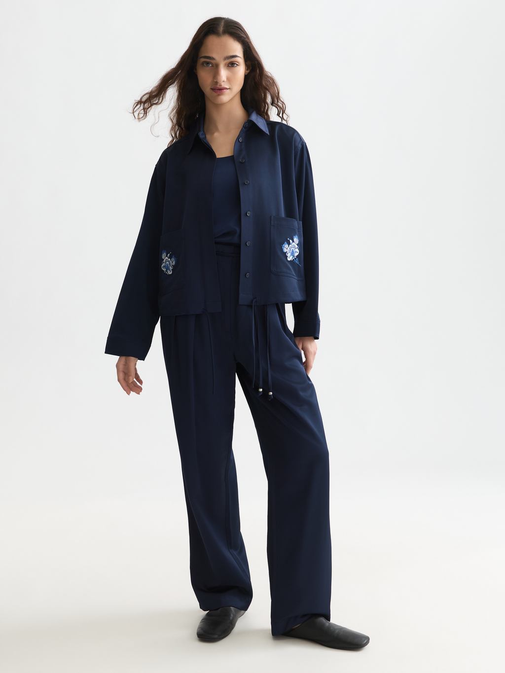 Scotch & Soda x Royal Delft Embroidered Satin Jacket