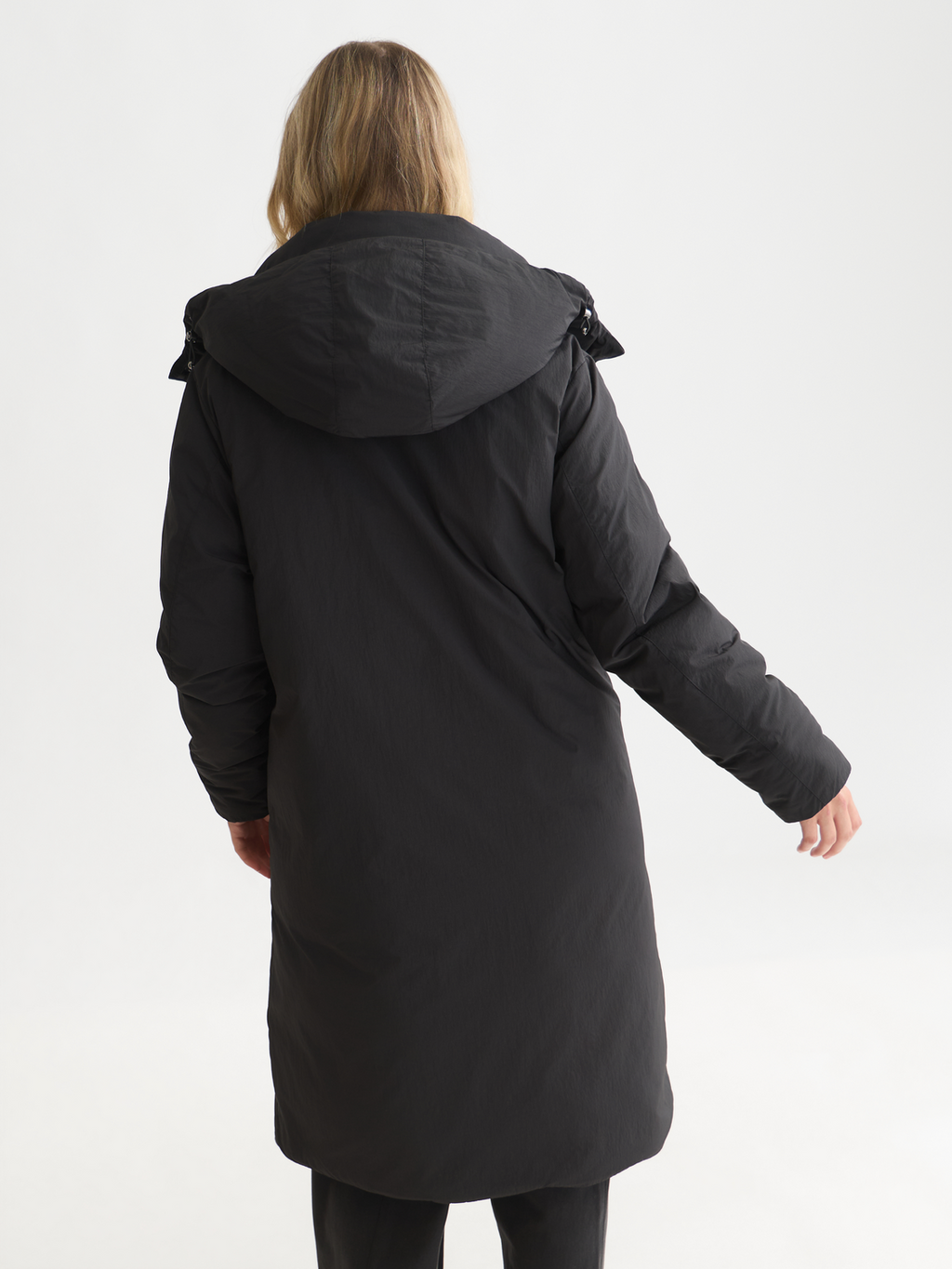 Long Nylon Puffer Jacket