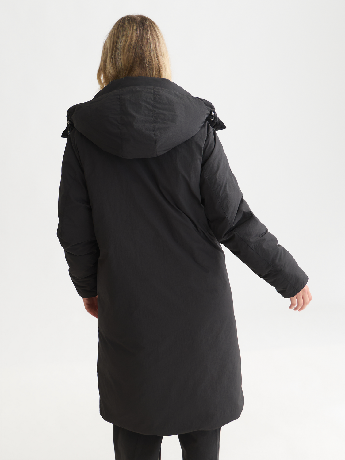 Long Nylon Puffer Jacket