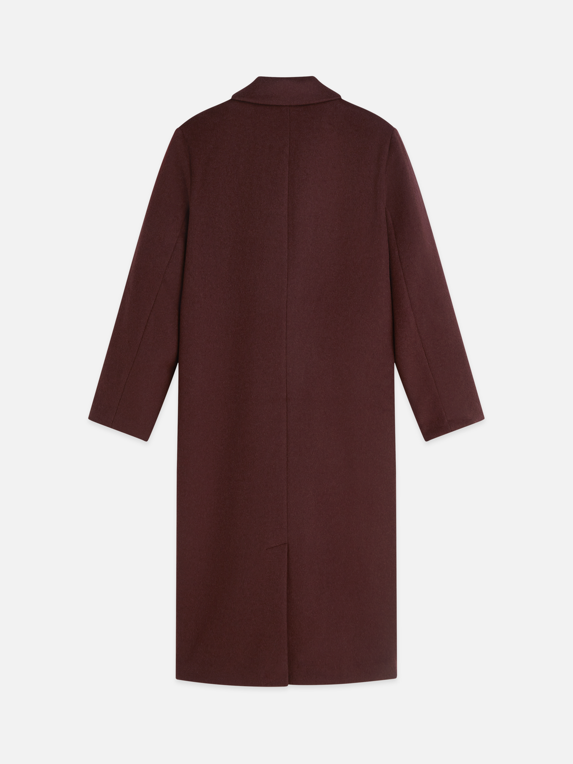 Double-Breasted Wool-Blend Long Coat