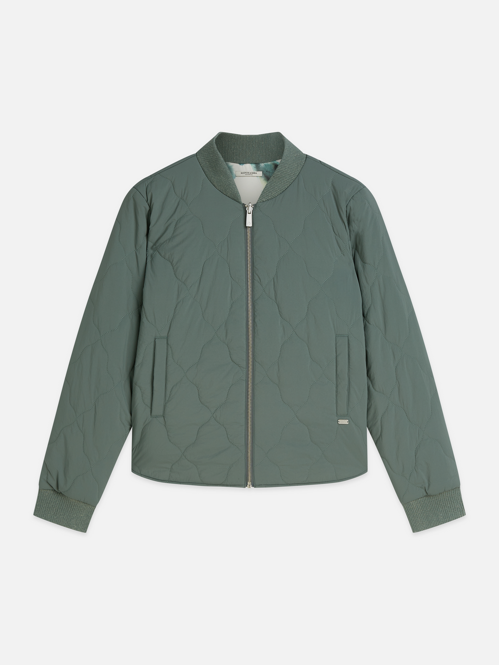 Reversible quilted bomber