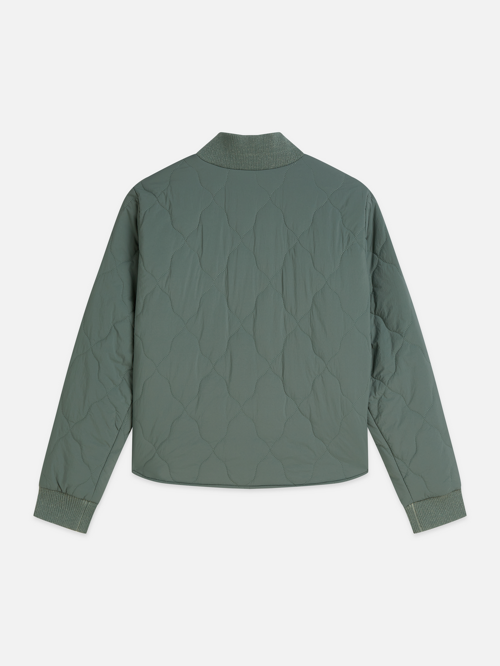 Reversible quilted bomber
