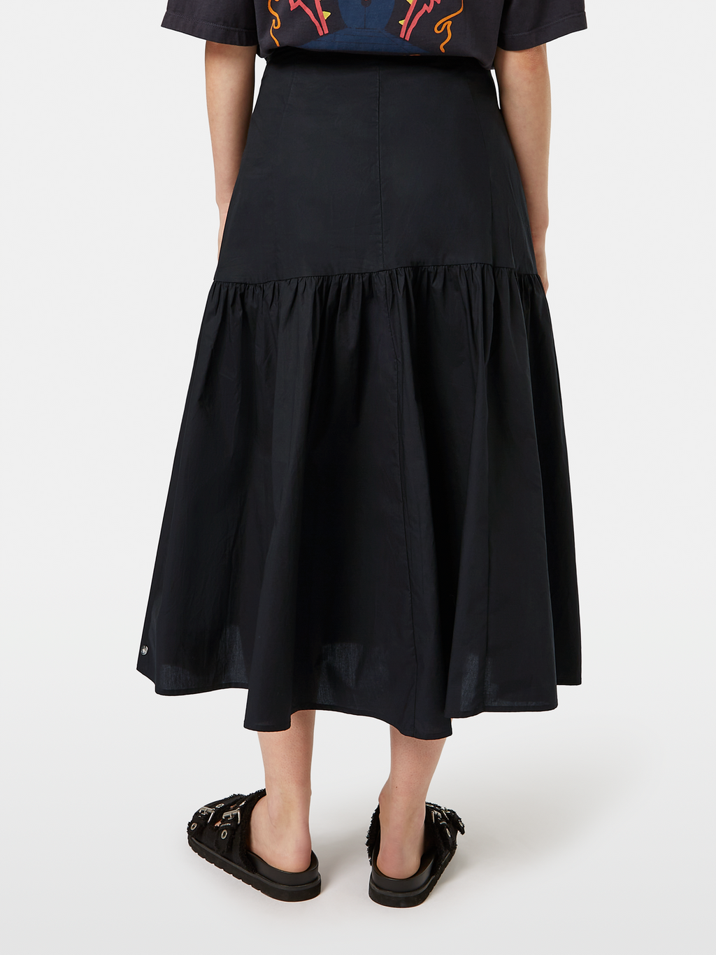 High-Rise Midi Skirt