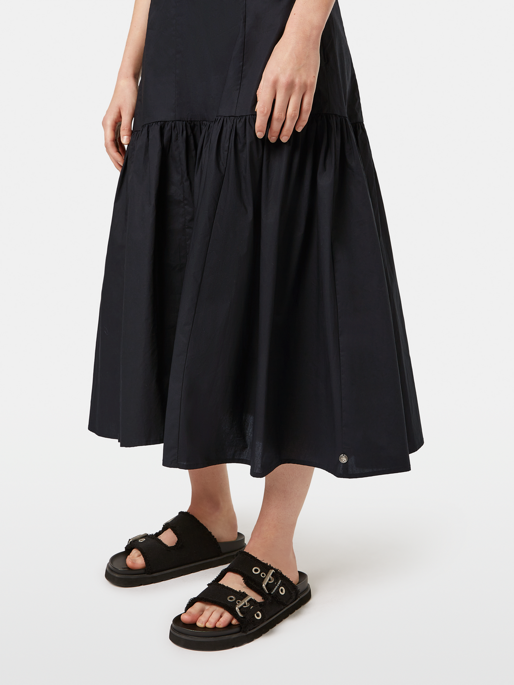 High-Rise Midi Skirt