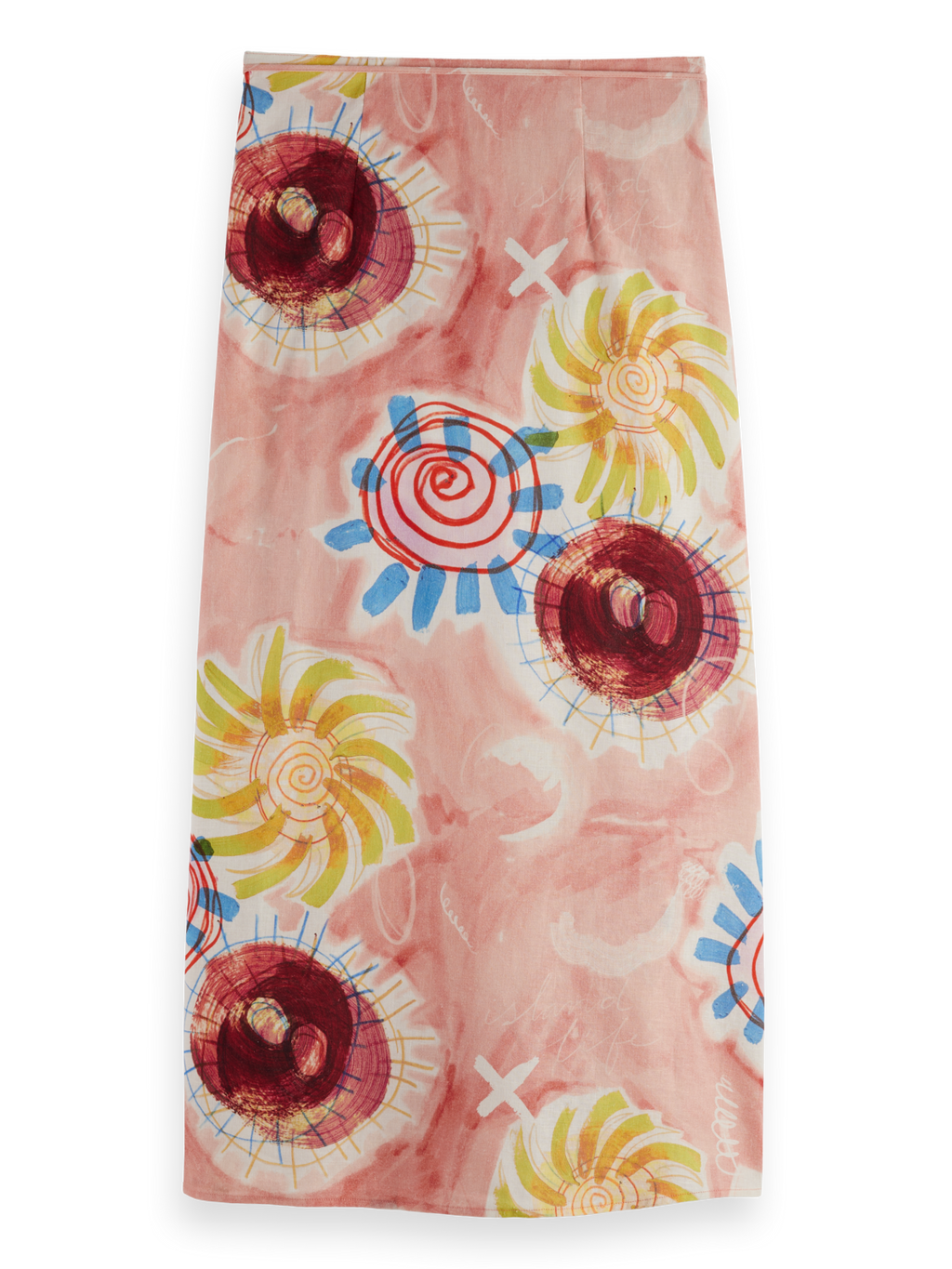 Linen blend skirt