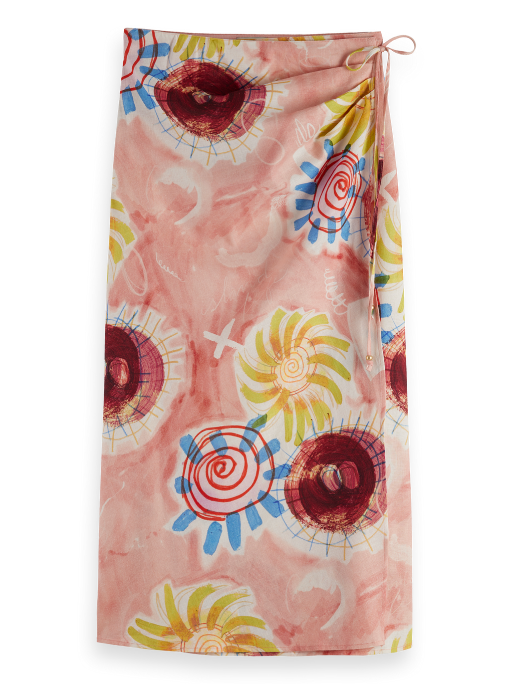Linen blend skirt