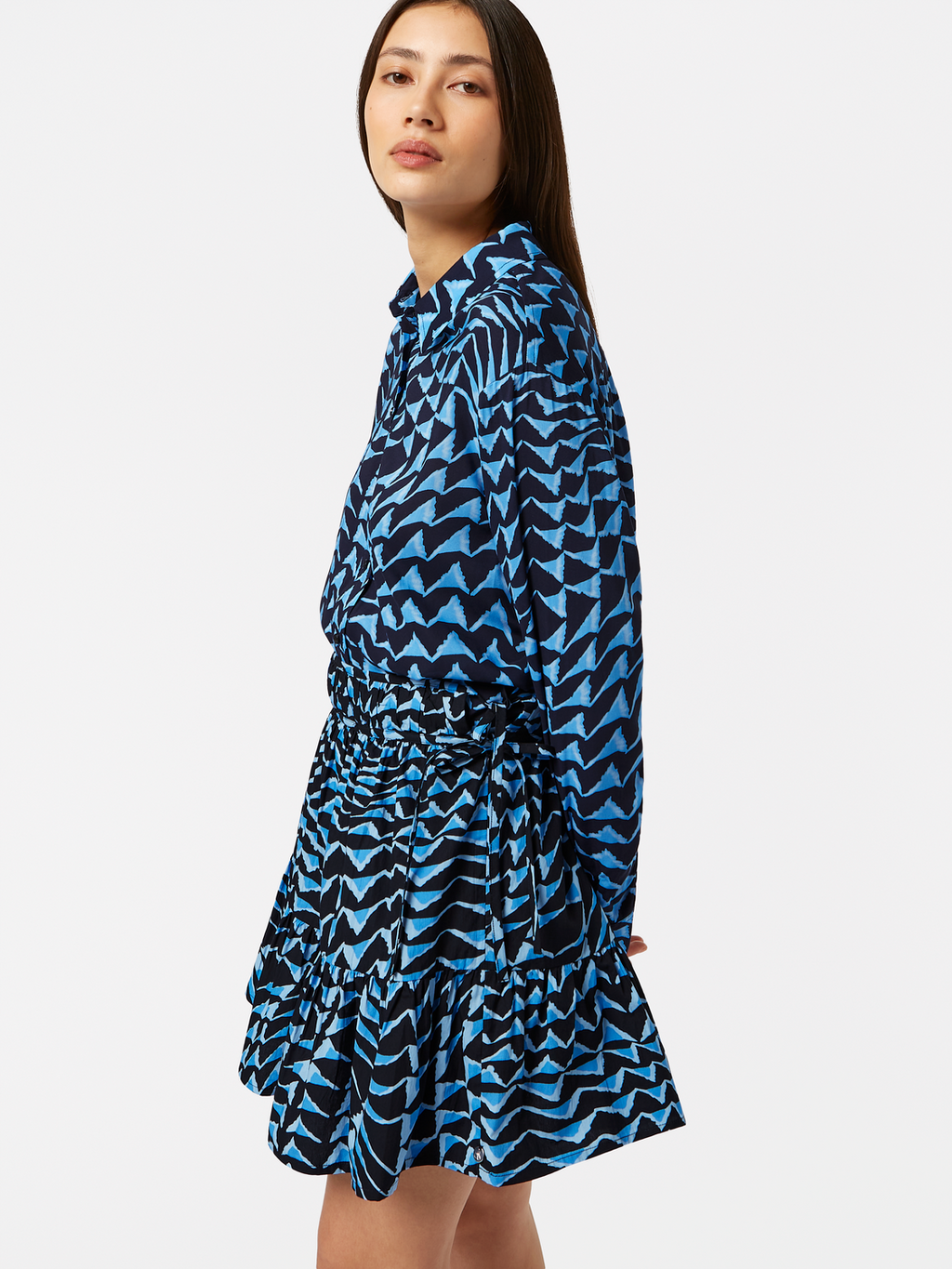 Mini skirt with gathering