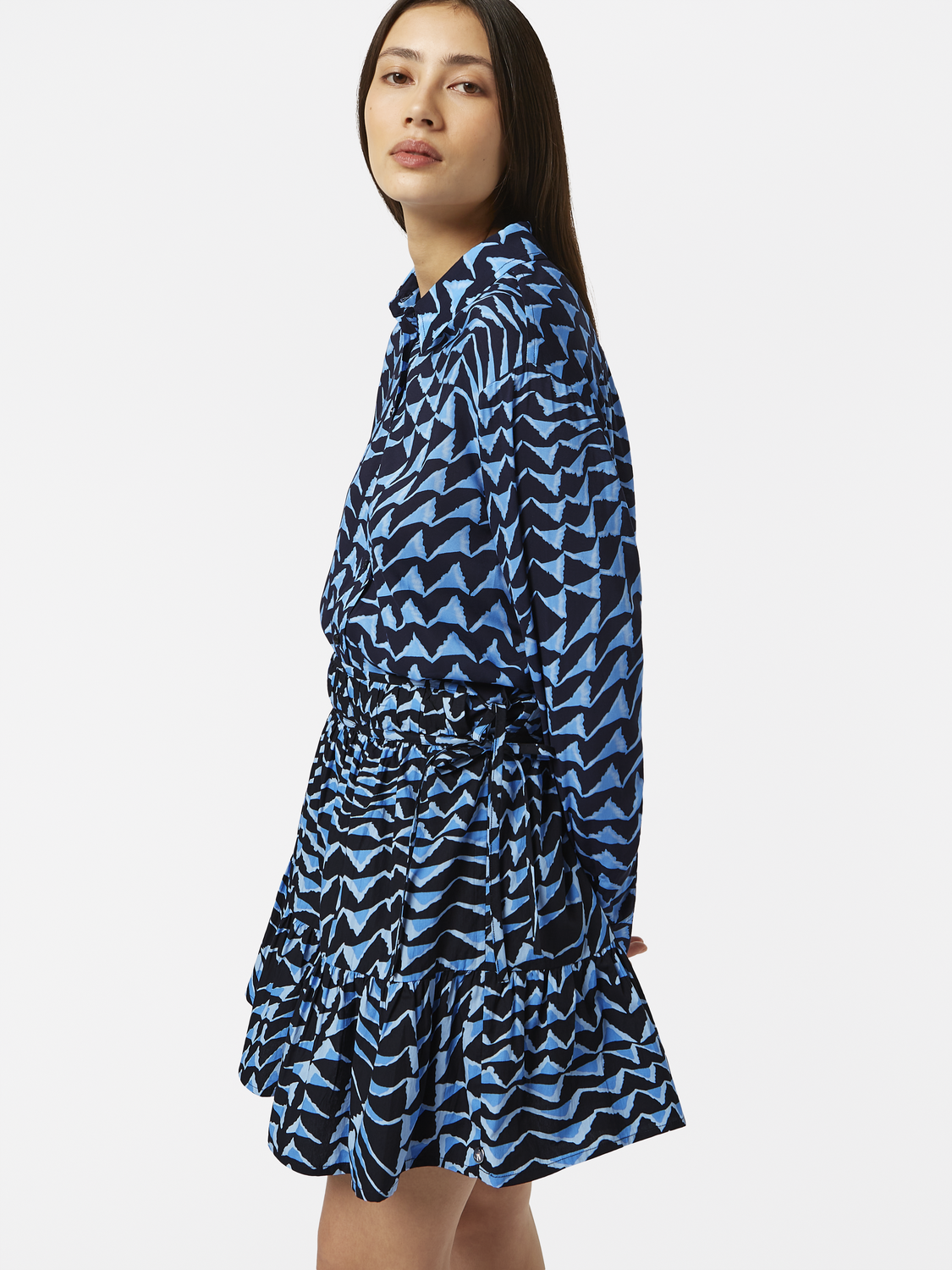 Mini skirt with gathering