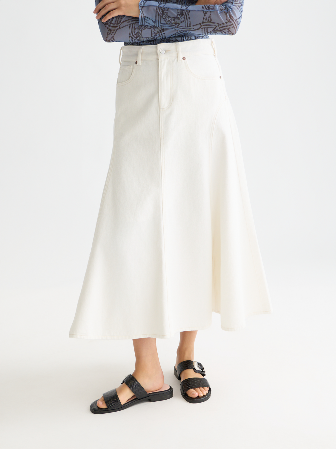 Denim maxi skirt – Scotch & Soda Amsterdam