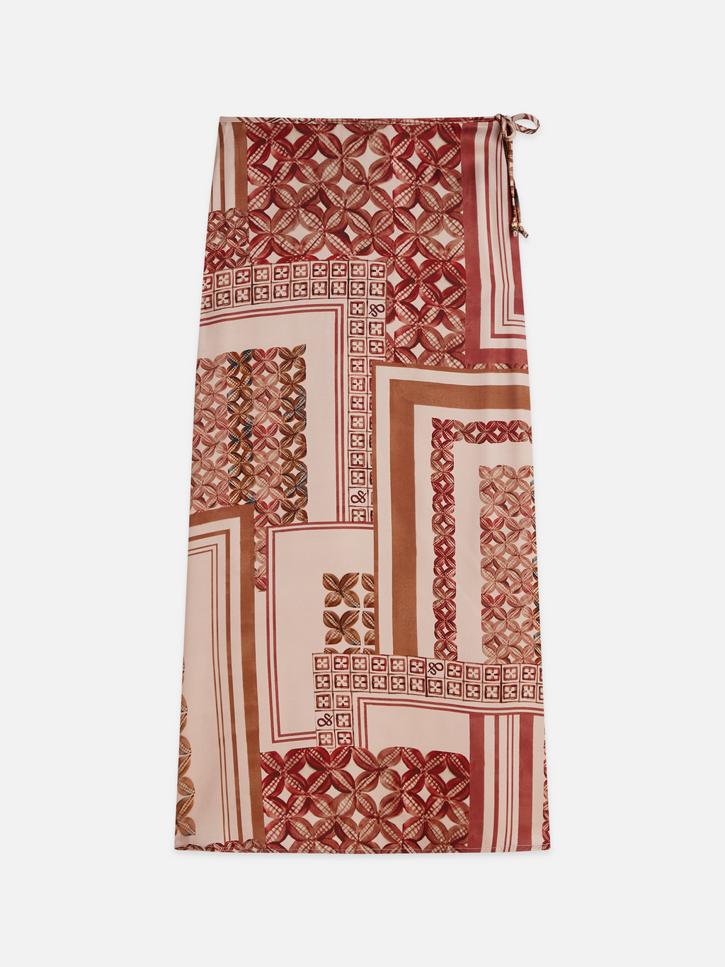 Printed ankle length skirt