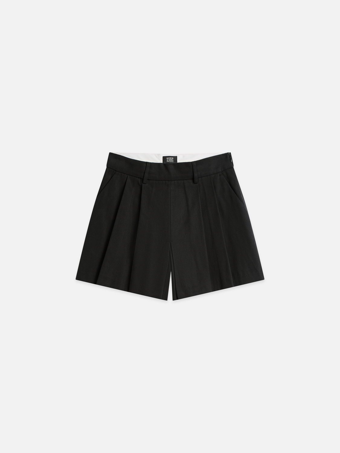 Lyocell-Cotton Gabardine Mini Skort