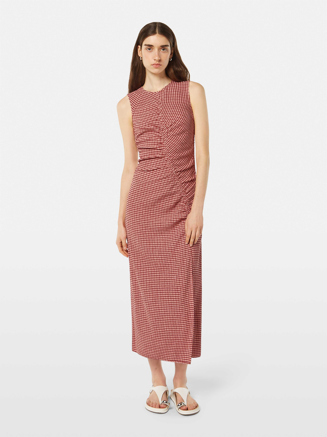 Gingham Midi Dress