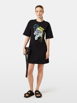 Artwork jersey t-shirt dress