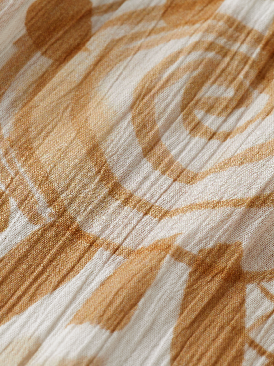 Printed crinkle maxi dress