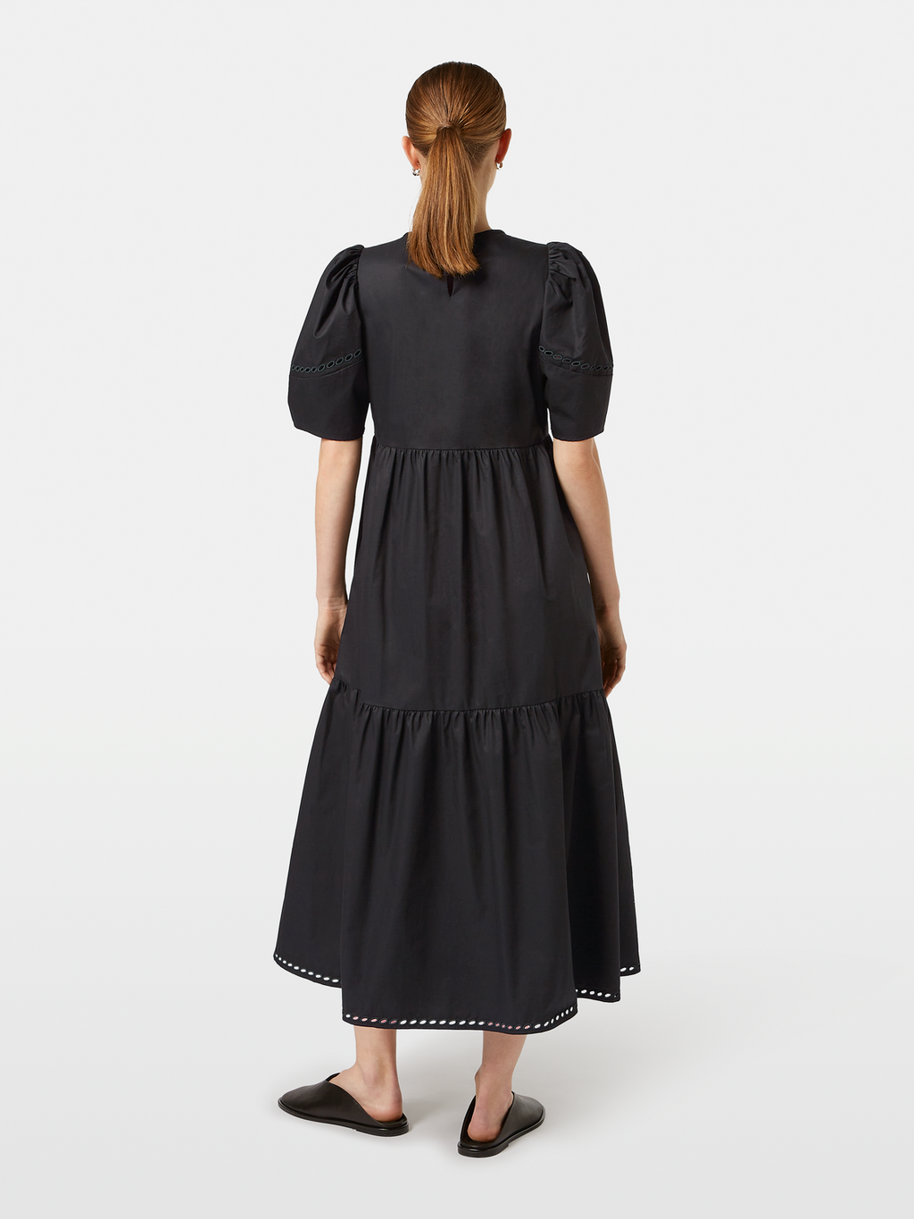 Cotton Twill Broderie Dress