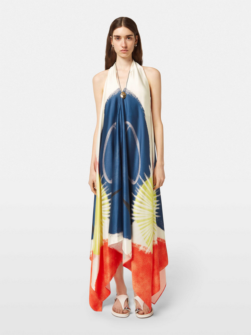 Foulard midi dress