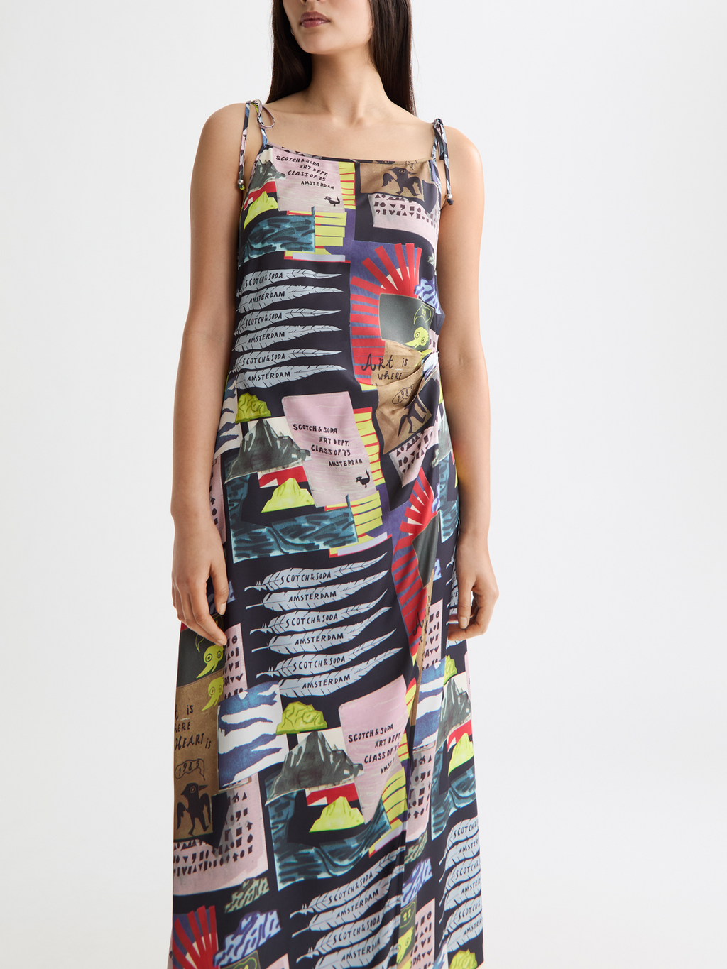 Midi slip dress