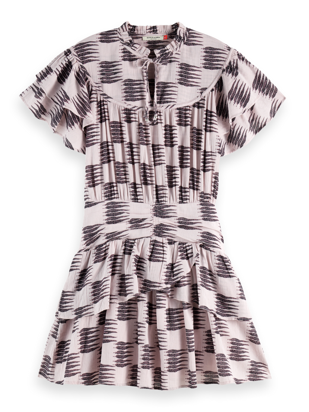 Ruffled mini dress