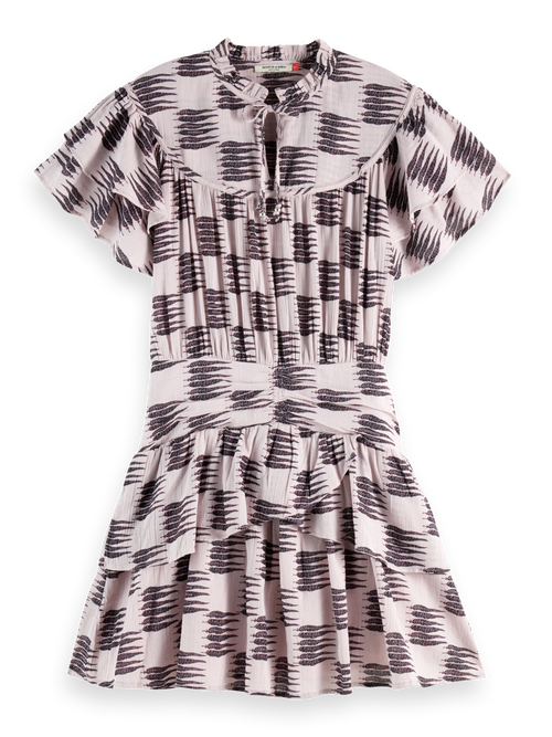 Ruffled mini dress