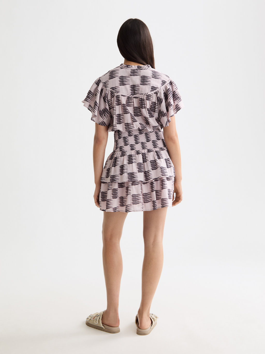 Ruffled mini dress