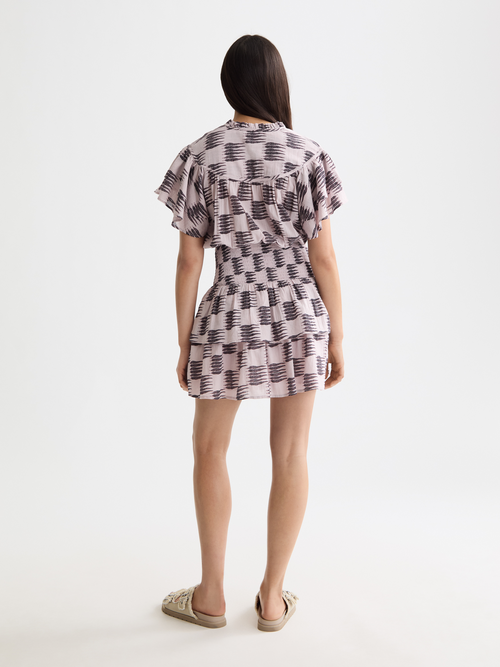 Ruffled mini dress