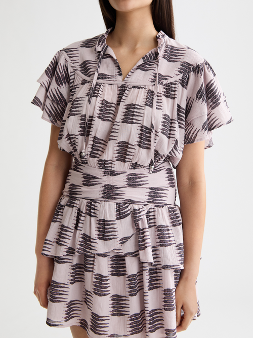 Ruffled mini dress