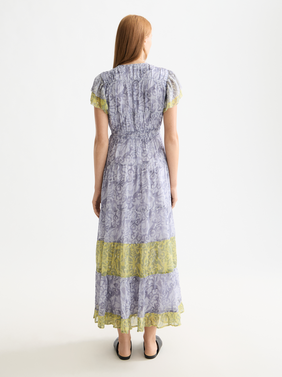 Gathered maxi dress